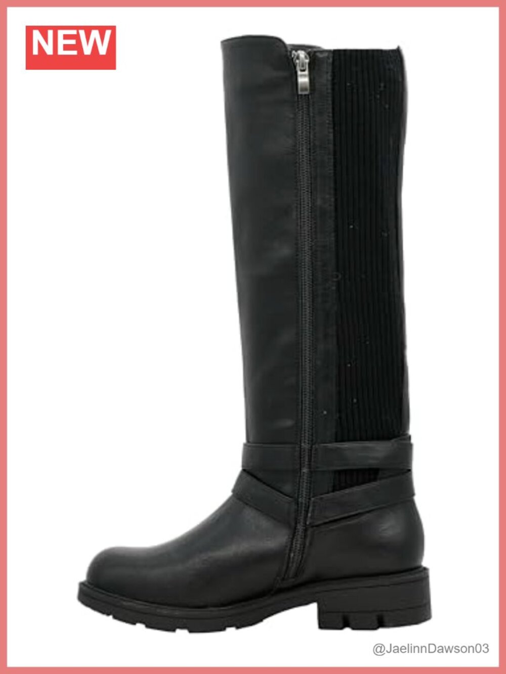 Corkys Calf-High Boots w/ Pull-On Loop, Cushioned Insoles & Adjustable Buckles